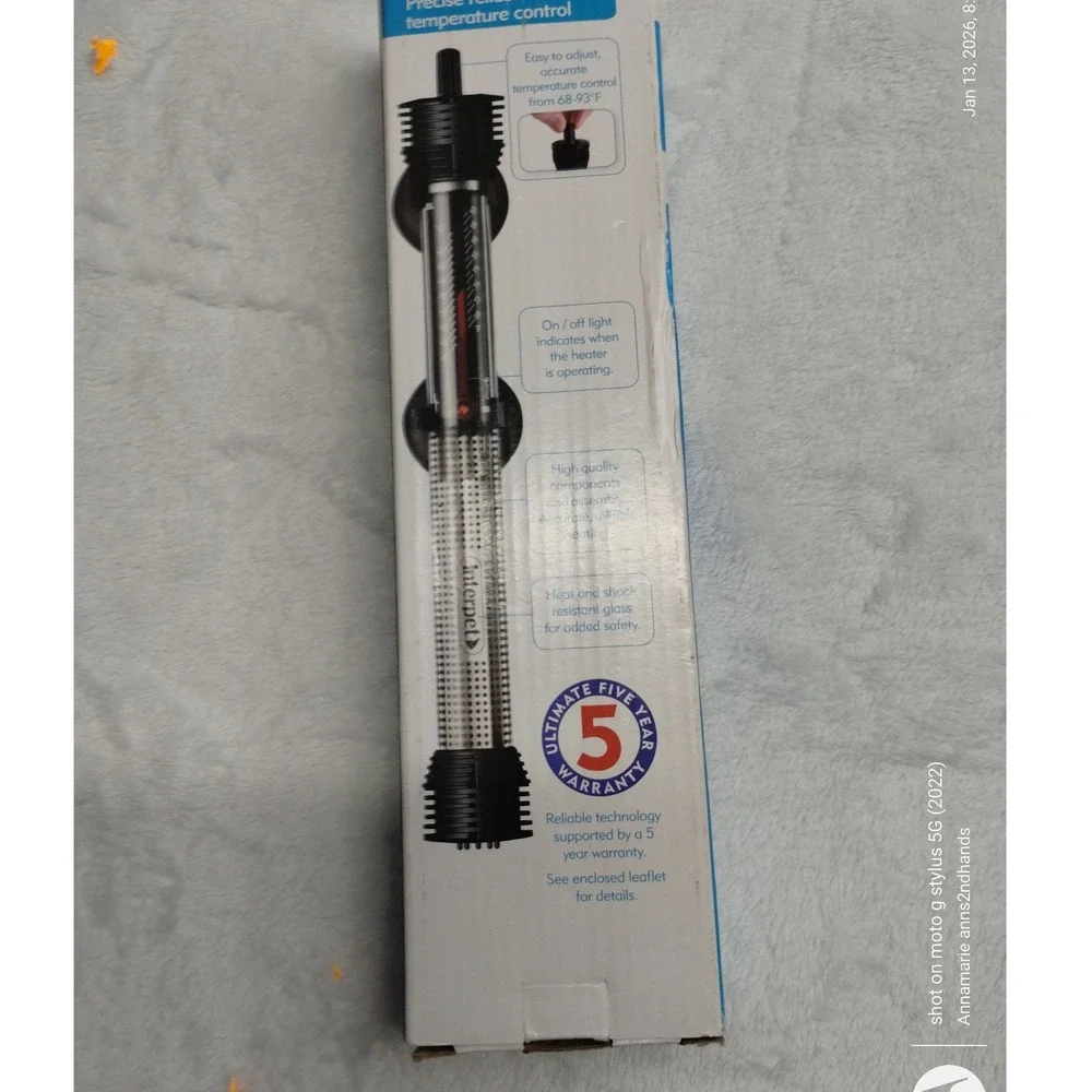 Interpet Submersible‎ Aquarium Heater 50W 3–10 Gallon Adjustable